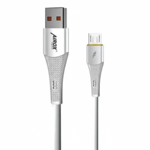 White Airox CB-13 V8 USB-A to Micro USB charging cable.