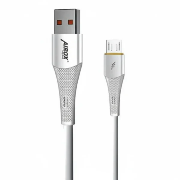 White Airox CB-13 V8 USB-A to Micro USB charging cable.