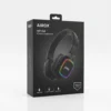 Airox HP-04 wireless headphones black retail box featuring product image with RGB lighting, Bluetooth, and premium audio.