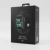 Black M7 Pro Smart Watch retail box, showing the watch with black band and digital time display.