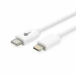 White Mars 13 pro max USB-C to Lightning charging cable.