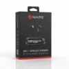 Mars MB-11 Wireless Earbuds black retail box, featuring earbuds and charging case with 100% battery display.