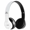 P47 Wireless Bluetooth Stereo Headphones, white & black over-ear design with visible controls.