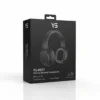 Black YS-9957 Wireless Bluetooth Headphones retail packaging, displaying the black over-ear headphones.